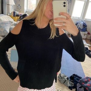 French Connection Cut-Out Shoulder Sweater